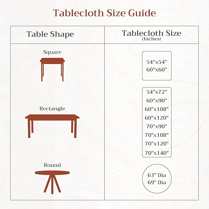 Maison d' Hermine Table Cloth Rectangle Table 100% Cotton 70 x 108 Inches Fall Tablecloth Reusable Everyday Use for Thanksgiving Christmas Decorations Dining Farmhouse Party (Kelim - Prairie)