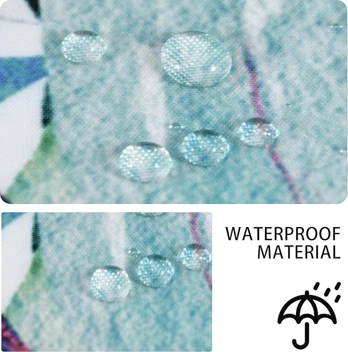 Eucalyptus Shower Curtain, Watercolor Green Leaves Plant Floral Spring Nature Waterproof Fabric Machine Washable with Hooks for Bathroom Bathtub Decor 60Wx72H