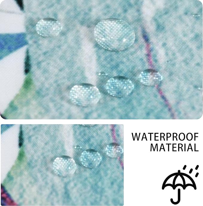 Eucalyptus Extra Long Shower Curtain, Watercolor Green Leaves Plant Floral Spring Nature Waterproof Fabric Machine Washable with Hooks for Bathroom Bathtub Decor 72Wx84H