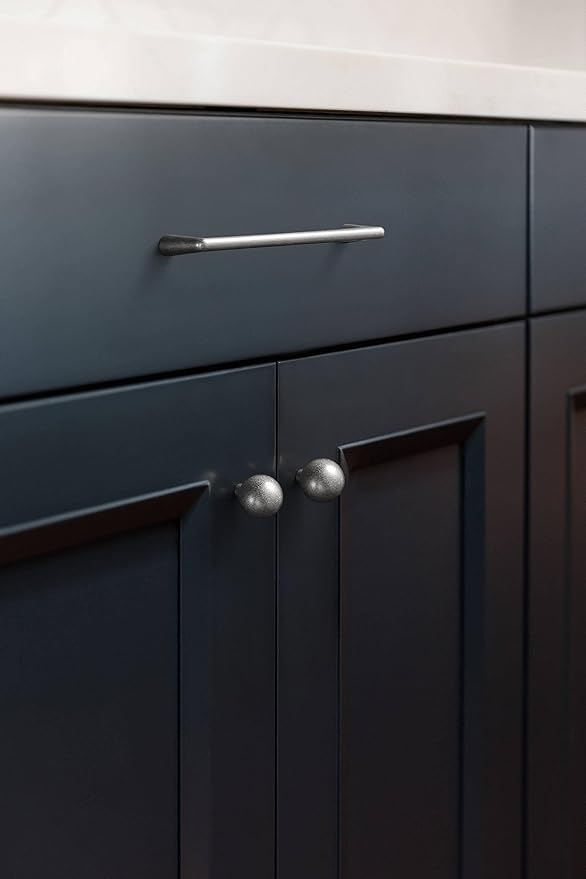 Goo-Ki Antique Silver Cabinet Pullls with 3 ''（76mm Hole Centers- Retro Style Zinc Alloy Cabinet Handles for Dresser,Wardrobe,Cupboard-6 Pack