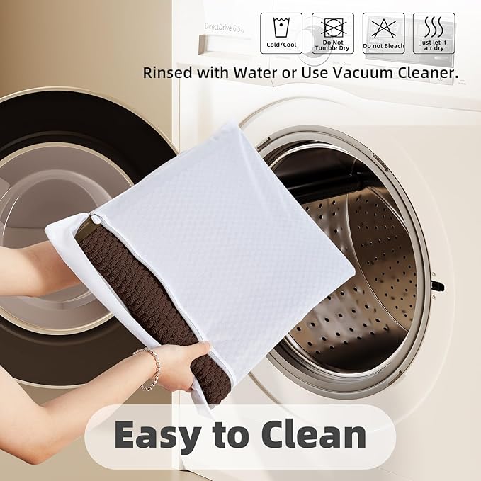 Toilet Rug, Thin Toilet Rugs U Shaped Washable Non Slip Absorbent Quick Dry Low Pile Toilet Mat, Brown 20"x24" U Shape