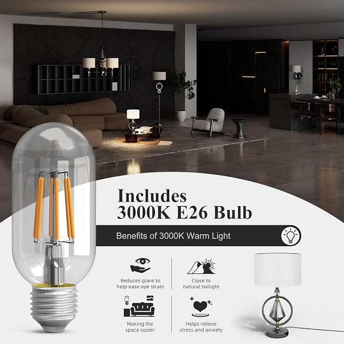 C06-2 20.8” Art Deco Bedside Table Lamp - 3-Way Dimmable Touch Control, USB A+C/AC Outlet, Bulb Included, Ideal for Living Room Nightstand Bedroom