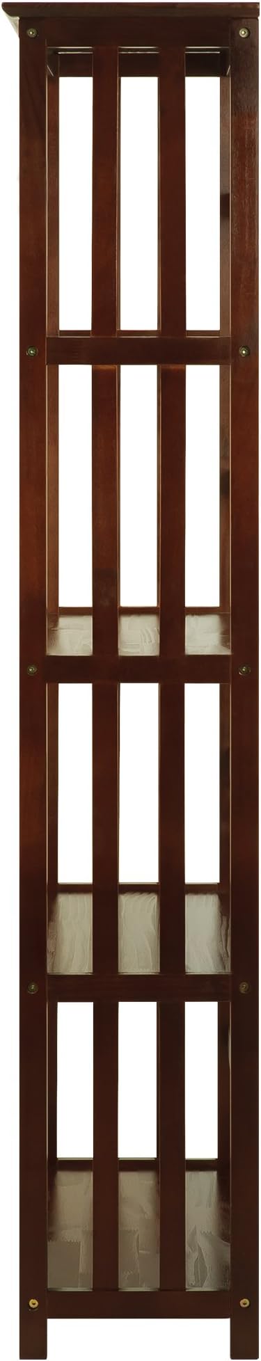Casual Home Mission Style 5-Shelf Bookcase, Walnut