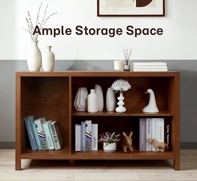 ZYBT Fluted Sideboard Buffet Cabinet with Storage, Modern Credenza Buffet Sideboards Bar Cabinet Console Table with Adjustable Shelves Slide Door for Living Room Hallway Kitchen Entryway