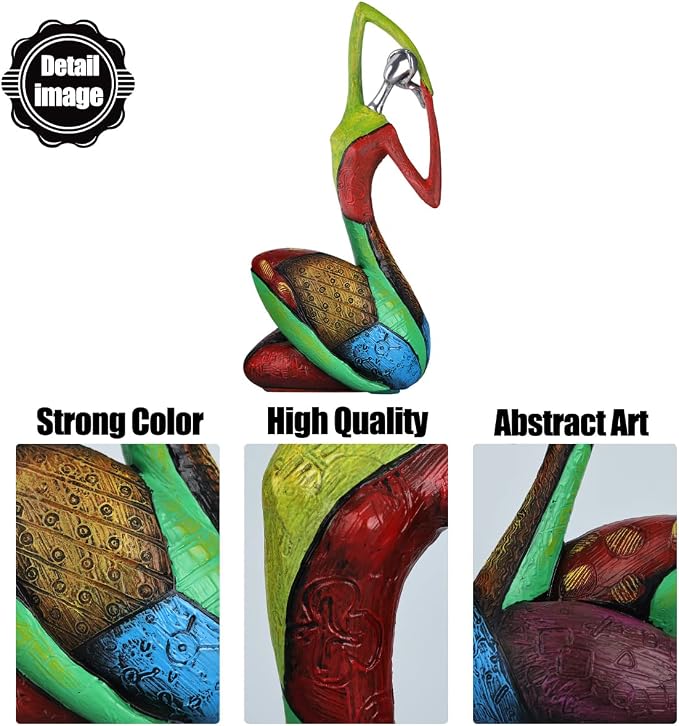 Minimalist Abstract Yoga Art Woman Statues and Sculptures, Creative Full-Color Oil Painting Art Female Statue, Modern Living Room Room Porch Centerpieces Bookcase Entryways Desktop Decor Crafts (C)