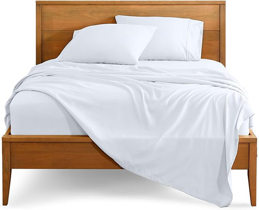 Bare Home Split California King Sheet Set - 1800 Ultra-Soft Microfiber Bed Sheets - Double Brushed - Deep Pockets - Easy Fit - 5 Piece Set - Bed Sheets (Split Cal King, White)