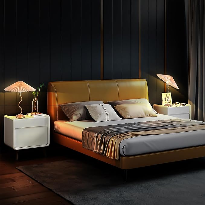 Ziqqeelam Gold Pleated Small Table Lamp, Brass Modern Bedside Table Lamp for Bedroom, Mini Pleated Lamp Shape, MCM Table Lamp Bedroom Bow Lamps for Nightstand