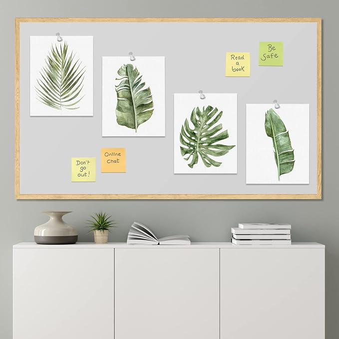 SIGNWIN Poster Bathroom Decor 11"x14", Wall Art Room Decor Multicolor for Living Room, Bedroom, Office Green Pastel Banana Palm Monstera Leaf Nature Wilderness Plant Art Floral Botanical