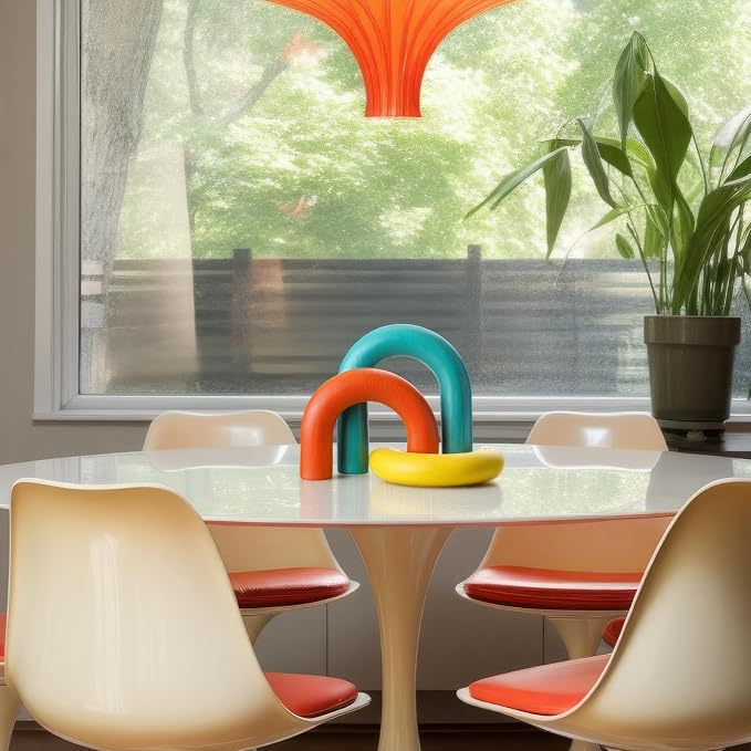 3 Pcs Mid Century Modern Decor Arch Decorative Statues Resin Home Decoration Minimalist Aesthetic Table Figurines for Home Desk Living Room Bookshelf Tabletop MCM Office Decor