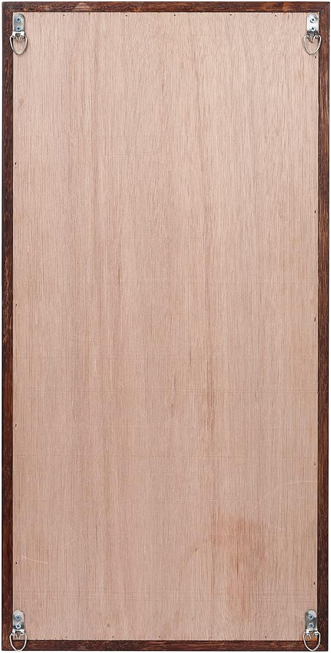 CONSDAN Wood Wall Decor | USA Grown Hardwood, Rustic Wooden Wall Art, Home Decorations for Living Room and Bedroom Aesthetic, Framed and Ready to Hang, Triangle, 36" x 18"