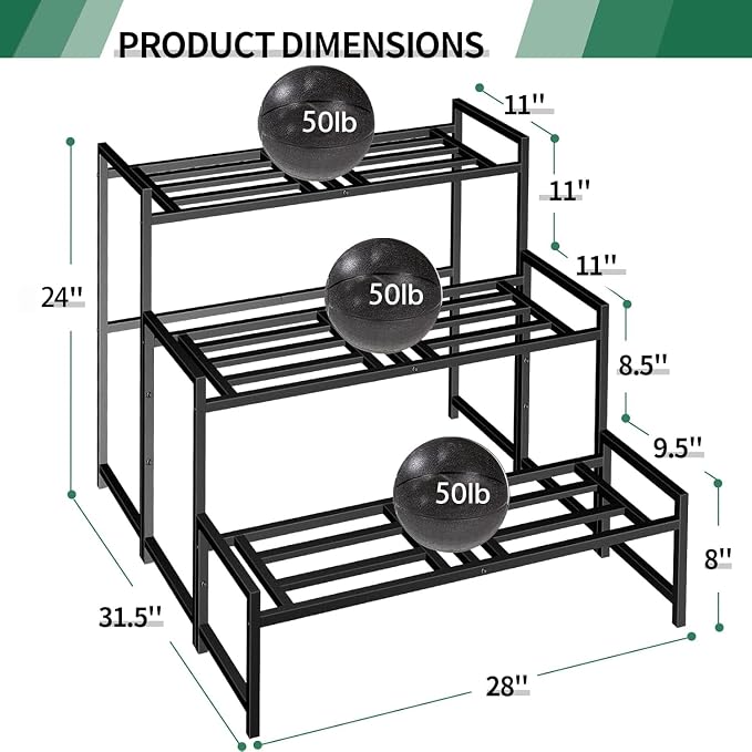 Lilybud--lily Plant Stand Indoor Outdoor, 3-Tier Wrought Iron Plant Stands, Stackable Metal Plant Shelf Decorative Outdoor Flower Stand Heavy Duty Pedestal Stands for Garden Deck Living Room, Black