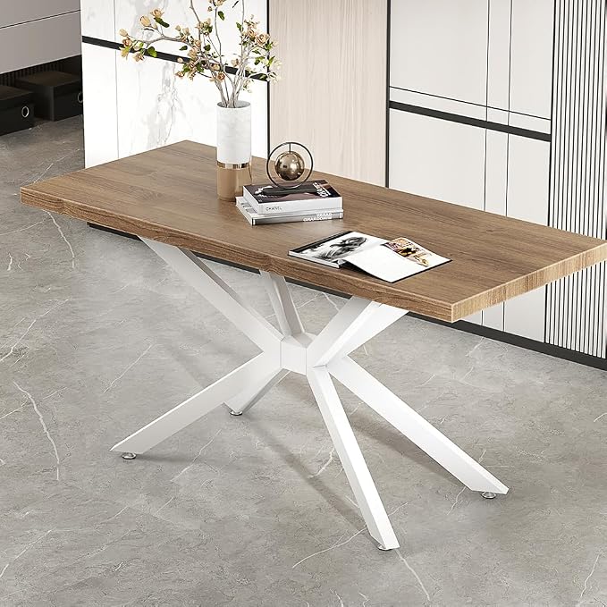 Modern Table Base 29" Metal Dining Table Legs with Suction Cups, Desk Base for Marble,Glass,Wood Top, Furniture Legs for Coffee Table, Home,Kitchen, Office (White)