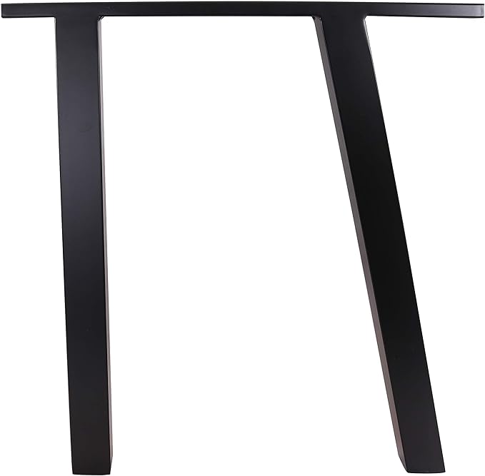 28" Dining Table Legs, Black Vintage Steel Table Legs, Office Table Legs,Computer Desk Legs,Industrial Kitchen Table Legs,Set of 2,Black