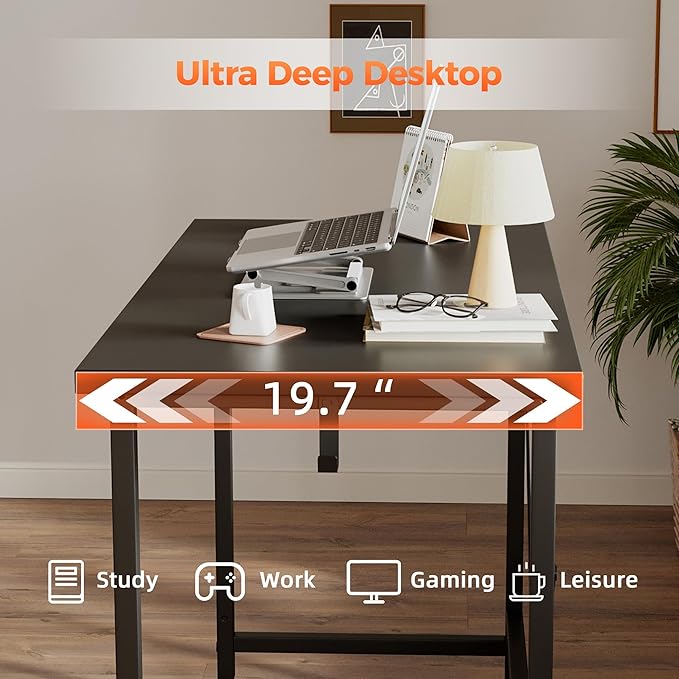 Mericonia 32 inch Computer Desk, Gaming Desk for Small Spaces, Modern Simple Style Table for Home Office, Study Student Writing Table