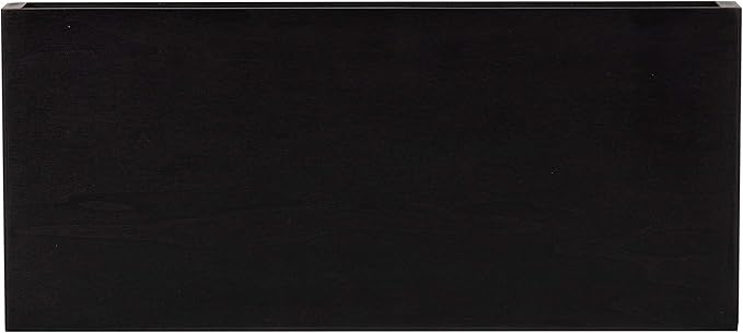 Kate and Laurel Havlock Modern Floating Shelves, Set of 2, Black, Sophisticated Storage and Display Shelves for Wall