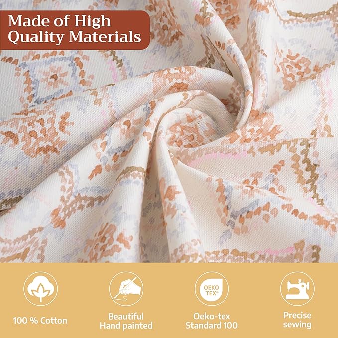 Maison d' Hermine Table Cloth Square Table 100% Cotton 54 x 54 Inches Fall Tablecloth Reusable Everyday Use for Thanksgiving Christmas Decorations Dining Farmhouse Party (Fair Isle)