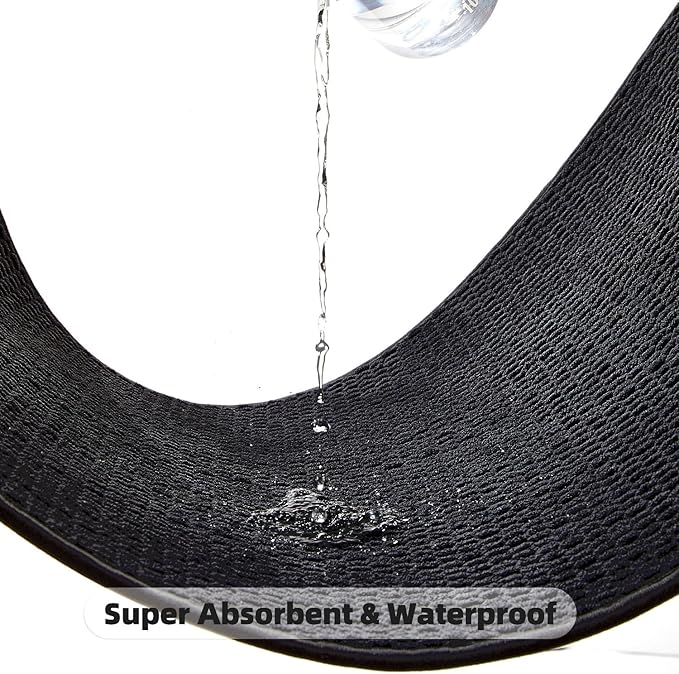 Black Small Bathroom Rugs, Non Slip Washable Bath Rugs Super Absorbent Bathroom Rug Thin Quick Dry Low Pile Bath Mats, Black 12''x12''