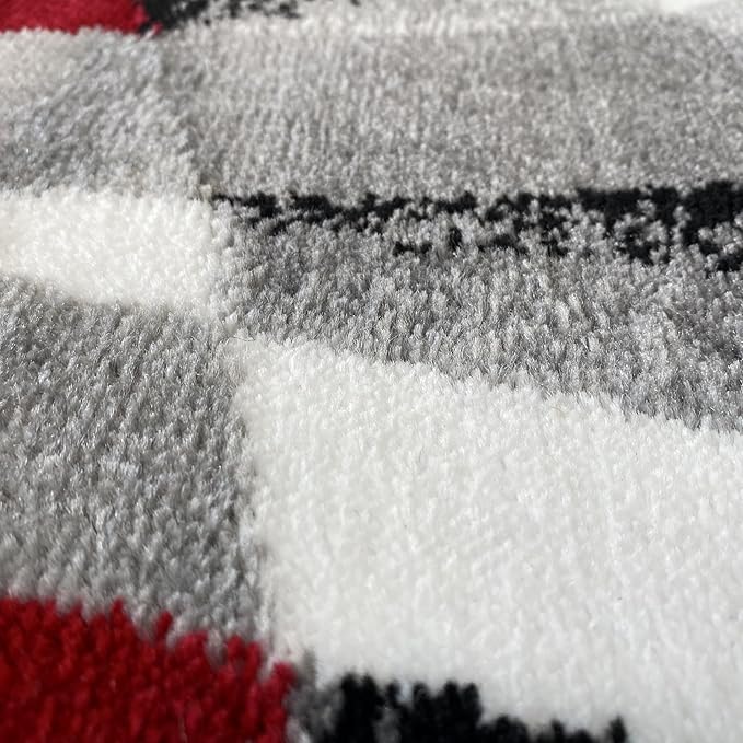 2305 Geometric Abstract 6x9 Modern Abstract Area Rug Carpet