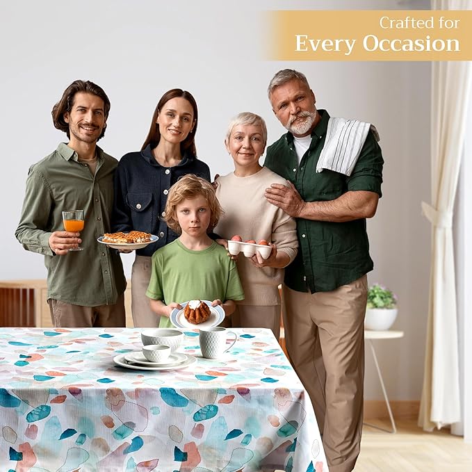 Maison d' Hermine Table Cloth Rectangle Table 100% Cotton 60 x 120 Inches Tablecloth Reusable Decorative for Dining Room Farmhouse Home Valentines Day Decorations Spring Summer - Summer Picnic