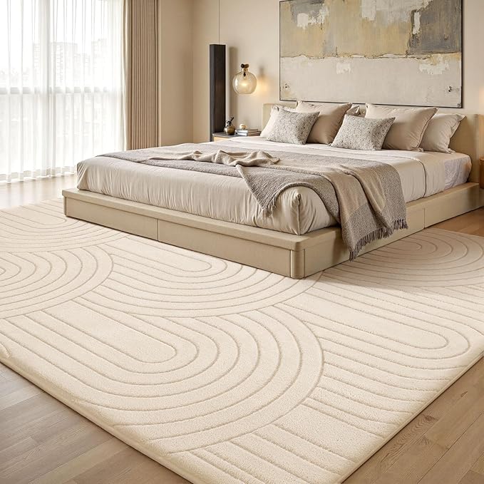 Sour Lemon 5x7 Area Rugs for Living Room,Soft Area Rug Modern Annualrings Rugs Machine Washable Area Rug,Non-Slip Rug Carpet for Bedroom Under Dining Table Home Office Decor
