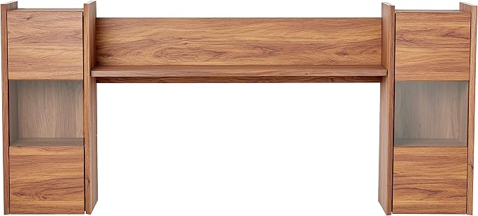 Modway EEI-3436-WAL Visionary Wall Mounted Shelves, Walnut