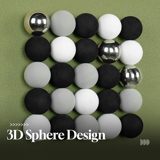 Large Framed Modern Wall Art Decor for Living Room, 4 Piece 3D Textured Minimalist Geometric Artwork for Walls, Sage Green Black and White Paintings Wall Home Decor for Dining Room, Hallway, Bedroom