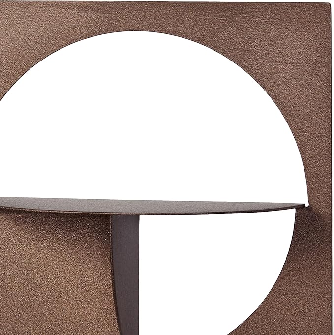Touch of Class Corydon Horizontal Modern Bronze Metal Wall Shelf with Three Shelves | Contemporary Style Shelving Decor for Bedroom, Living Room, Bathroom, Kitchen, Hallway, Entryway