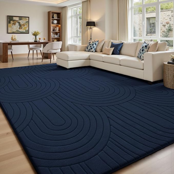 Sour Lemon 10x14 Area Rugs for Living Room, Soft Large Area Rug Indoor Modern Carpet for Bedroom，Machine Washable Area Rug Non-Slip Rug Carpet for Kids Home Dorm Under Dining Table Office Decor