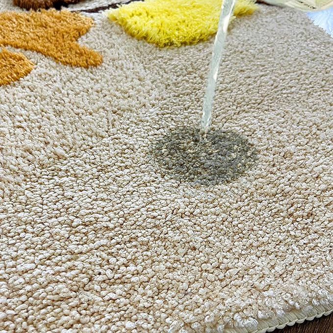 UKELER Soft Shag Moss Rugs Non Slip Washable Decorative Rugs for Bedroom Playroom Hallway Home Decor 55''x27.5''