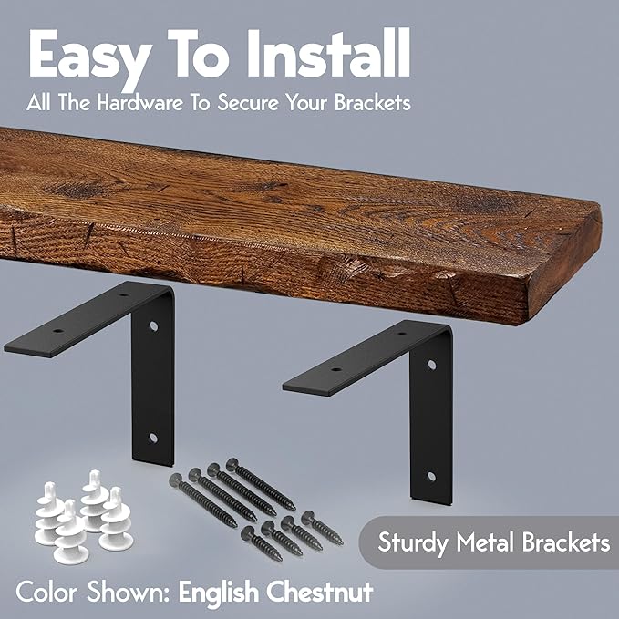 Rustic Floating Shelves Reclaimed Wood Floating Shelves Farmhouse Shelves Oak Floating Shelf