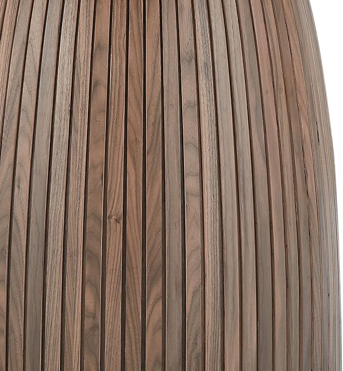 JUSTONE 47.2''Round Dining Table for 4,Modern Kitchen Table with Wooden Pedestal Base,Minimalist Elegant Dining Table for Living Room, Dining Room(φ47.2"x29.5"H, Walnut)
