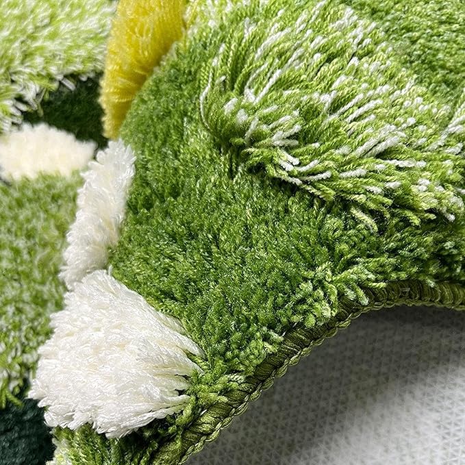 UKELER Moss Area Rugs, 3D Grass Moss Runner Rug for Laundry Room Soft Shag Non Slip Washable Bath Rugs Mats for Bedroom Living Room Kids Playroom Hallway Kitchen 55''x27.5''