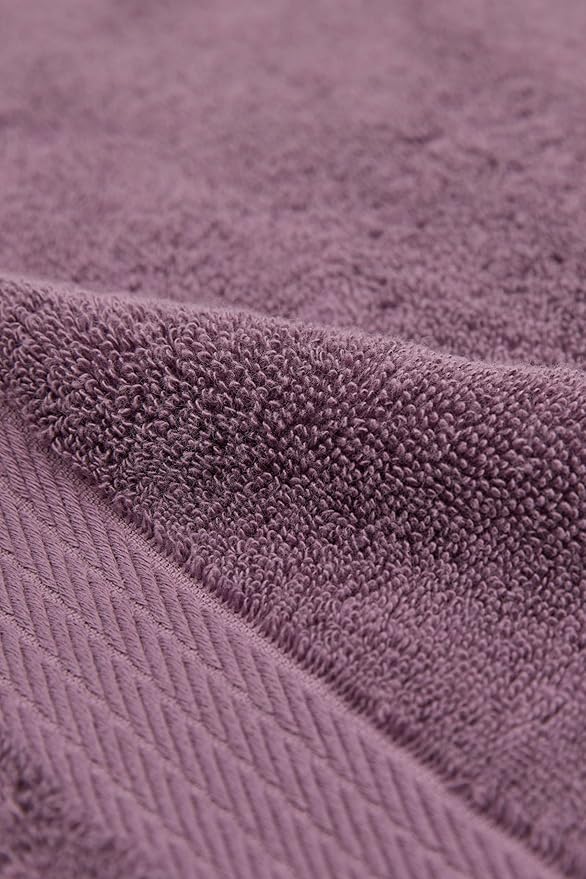 Ozdilek 2-Piece Bath Towels, 30x60 550GSM– 30x60 Inches, 100% Turkish Cotton, Luxury Quick Dry, Extra Large, Fade-Resistant, Eco-Friendly, Spa Towel, Cotton Towel (Orchid Purple)