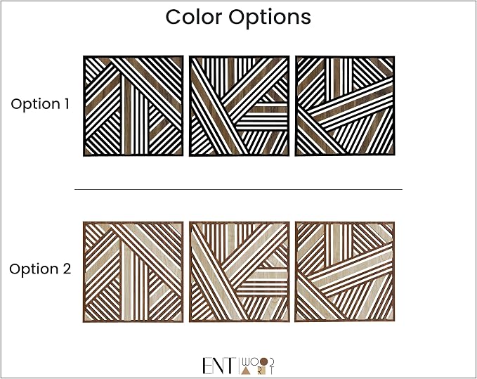 Art Deco Wall Art Wood Panels, Wood Wall Art Large, Geometric Lines Wooden Wall Decoration, Wood Wall Decor for Art Deco Interior Design