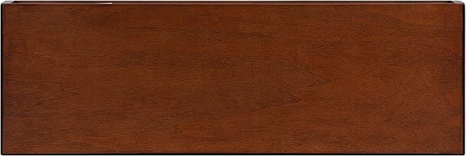 Kate and Laurel Havlock Modern Floating Shelves, Set of 2, Walnut Brown, Mid-Century Storage and Display Shelves for Wall