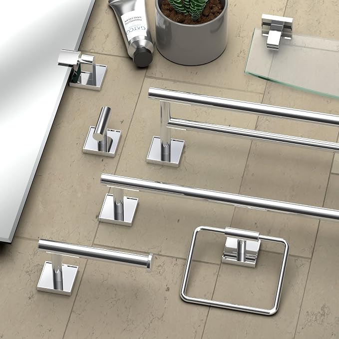 Gatco 5611 Mode Towel Bar, 18 Inch, Chrome