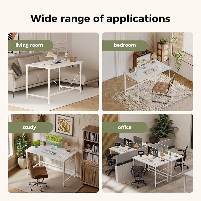 Mericonia 32 inch Computer Desk, Gaming Desk for Small Spaces, Modern Simple Style Table for Home Office, Study Student Writing Table