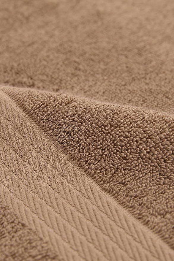 Ozdilek 2-Piece Bath Towels, 30x60 550GSM– 30x60 Inches, 100% Turkish Cotton, Luxury Quick Dry, Extra Large, Fade-Resistant, Eco-Friendly, Spa Towel, Cotton Towel (Light Brown)