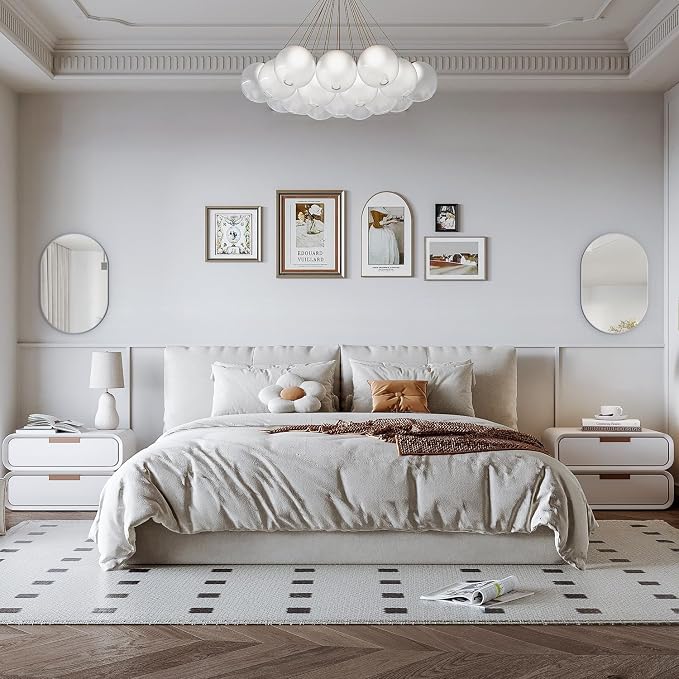 Oval Bathroom Mirror Wall Vanity Oval Mirrors, 20"x30" Silver Bathroom Mirrors for Over Sink Pill Mirrors Capsule Wall Mounted Mirror, Modern Mirror with Metal Frame for Wall Decor