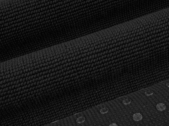 Cotton Paradise 100% Cotton Turkish Bathmat Rug, Soft Absorbent Quick Dry Non Slip, 17x24 Bathmat Rug, Coal Black