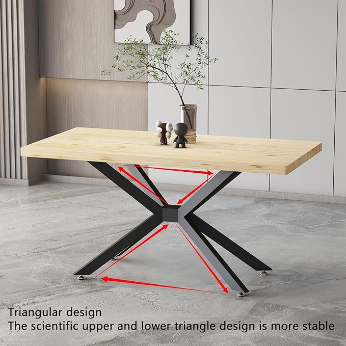 Modern Table Base Black 29" Metal Dining Table Legs with Suction Cups, Desk Base for Marble,Glass,Wood Top, Furniture Legs for Coffee Table, End Table, Home,Kitchen, Office