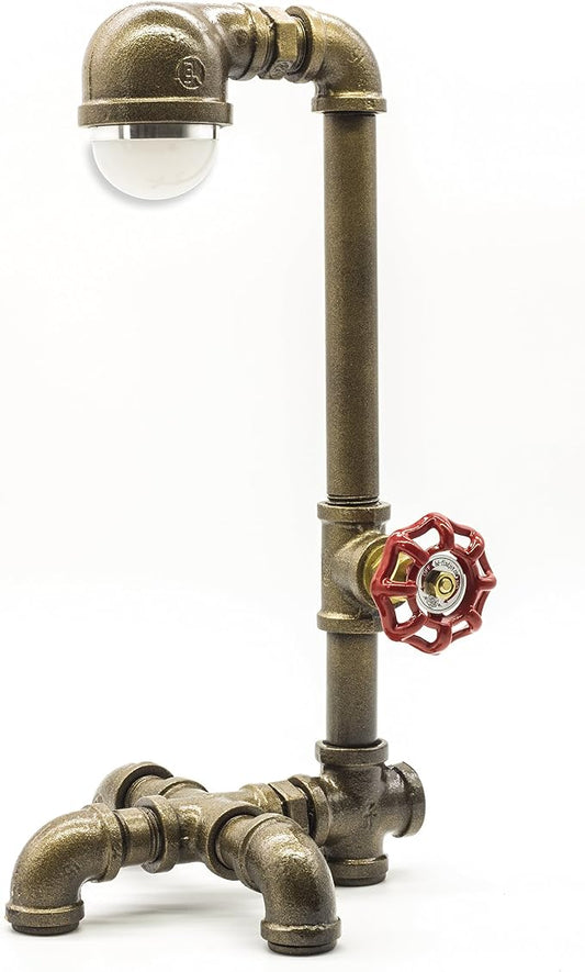 Loft Style 3W LED Lamp, Mr Bathroom, Steampunk Industrial Style, Table Desk Light, LL-006 (Warm White)