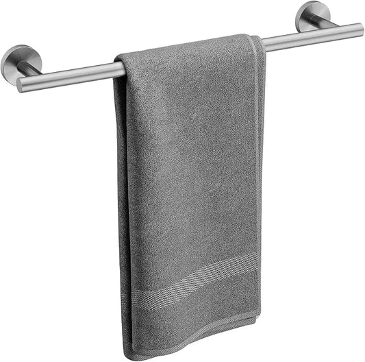 Brushed Nickel Towel Bar, 18 Inch Bathroom Towel Rack, Towel Holder Wall Mounted, Thicken SUS304 Stainless Steel Towel Rod Modern Home Decor (Total Length 20 Inch)