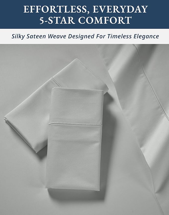 LANE LINEN 100% Egyptian Cotton Queen Sheet Set, Soft & Comfy Hotel Like Thick Fully Elasticized Mercerized Long Staple Cotton Sheet Queen Size Set, No Pill Fade Resistant Queen Sheets - Lime Stone