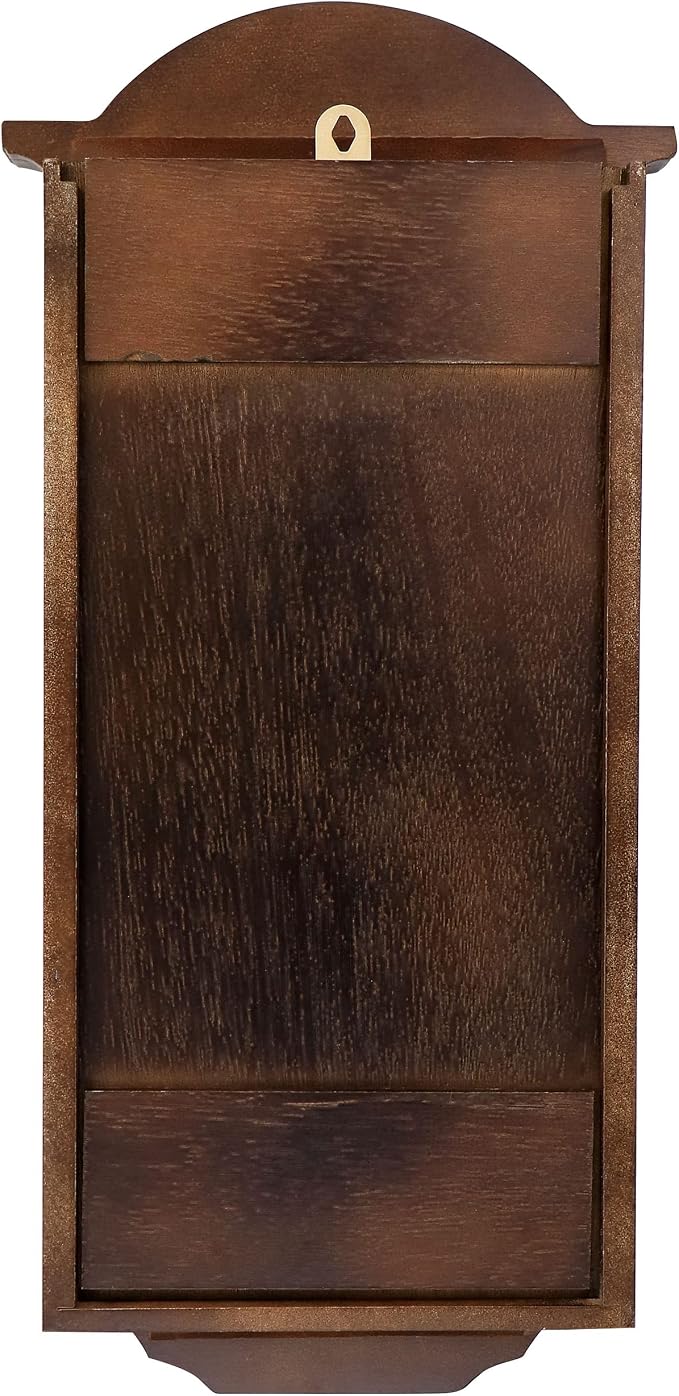 Bedford Clock Collection George 22 Inch Chestnut Wood Chiming Pendulum Wall Clock