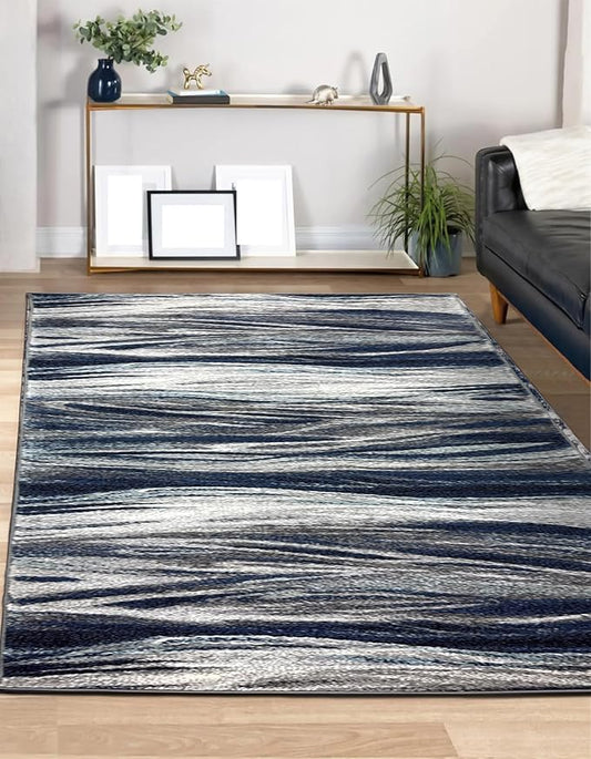 Keen Home Design Area Rugs - 4x6 Non-Shedding, Abstract Rugs for Kitchen, Living Room, Bedroom, Dining Room, Entryway - Size: 4' x 6', Multi