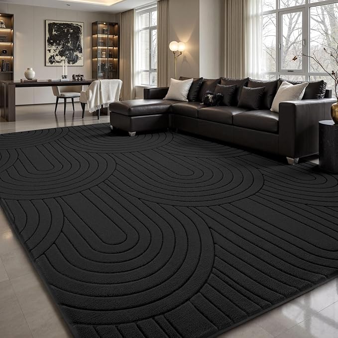Sour Lemon 10x14 Area Rugs for Living Room, Soft Large Area Rug Indoor Modern Carpet for Bedroom，Machine Washable Area Rug Non-Slip Rug Carpet for Kids Home Dorm Under Dining Table Office Decor