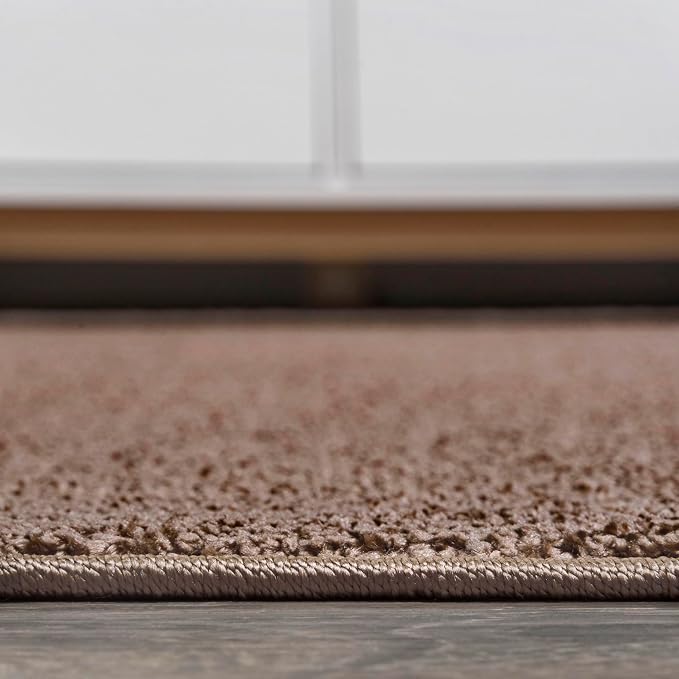 JONATHAN Y Haze Solid Low-Pile Brown Indoor Area Rug 12x15, Coastal,Bohemian,Minimalist,Classic, Easy-Cleaning for Living Room,Bedroom,Kitchen,Pet Friendly,Non-Shedding (SEU100J-15)