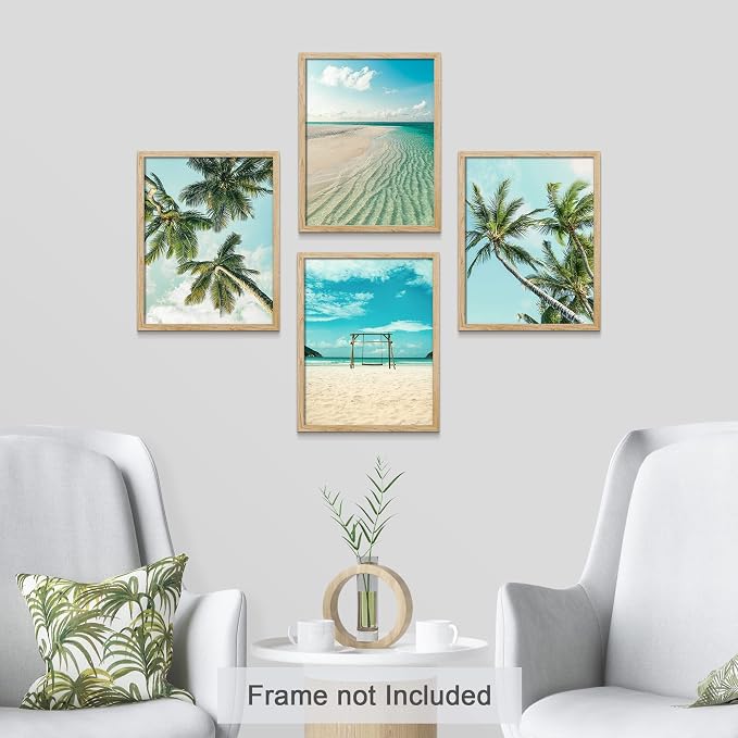 SIGNWIN Poster Set Black & White Saguaro Southwest Desert Tropical Cactus Floral Botanical Photography Modern Art Decorative Scenic Multicolor Nature Wilderness for Bedroom - 12"x16"x4