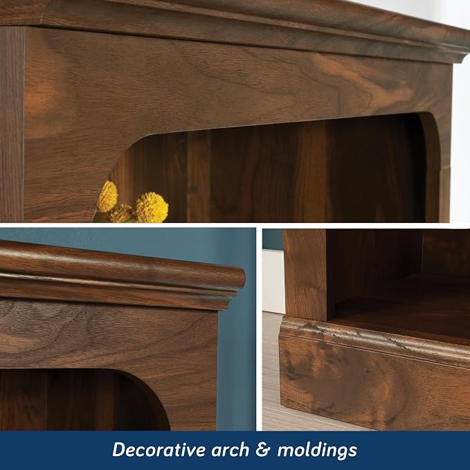 Sauder Select 5-Shelf Bookcase, in a Grand Walnut Finish